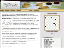 Tablet Screenshot of jeudedames-rhonealpes.fr